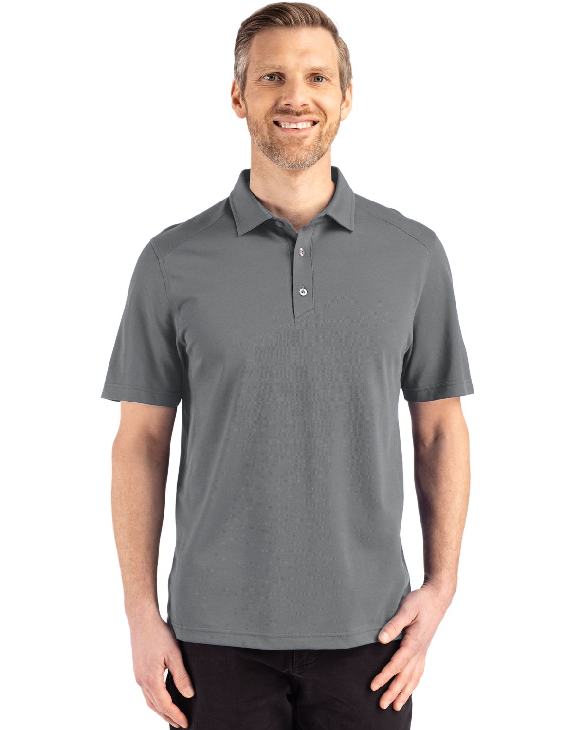 Cutter & Buck Advantage Refresh Epic Confidence Recycled Tri-Blend Pique Mens Polo