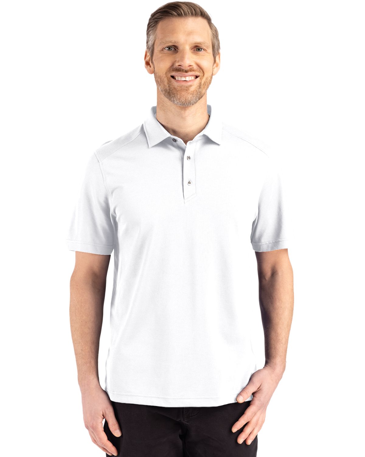 Cutter & Buck Advantage Refresh Epic Confidence Recycled Tri-Blend Pique Mens Polo
