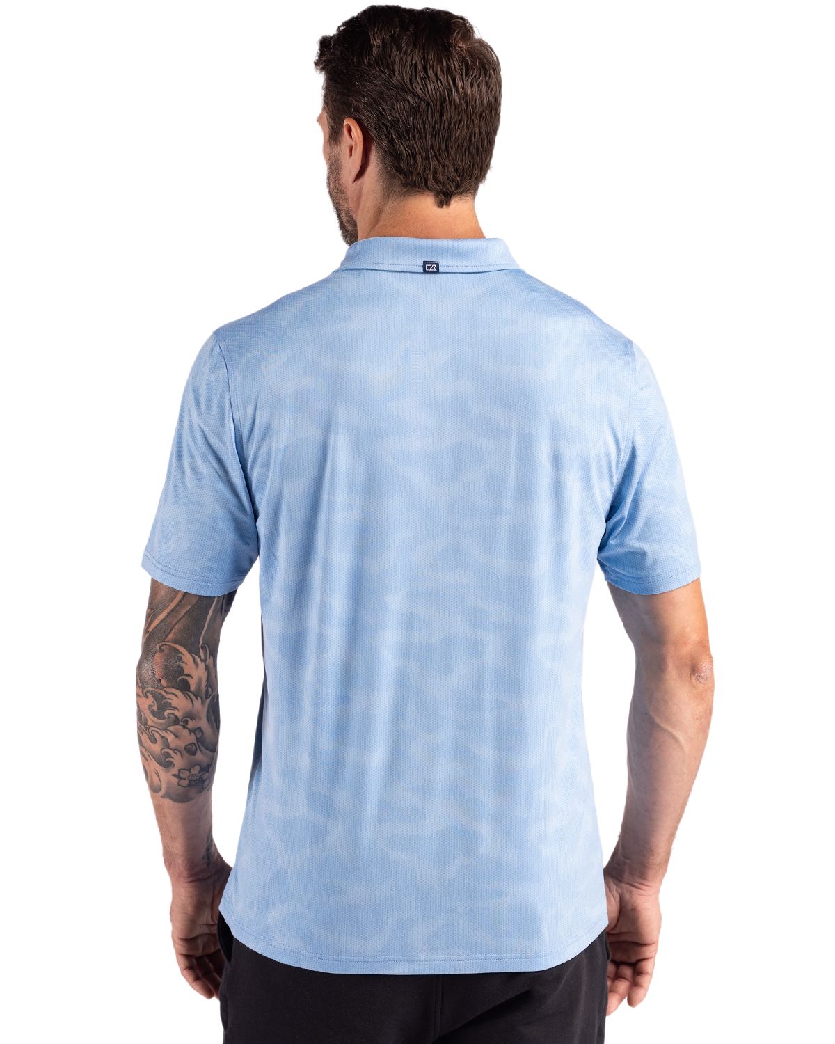 Cutter & Buck Coastline Recycled Double Peached Camo Print Mens Polo