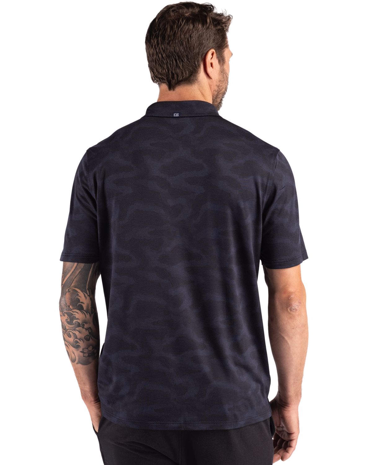 Cutter & Buck Coastline Recycled Double Peached Camo Print Mens Polo