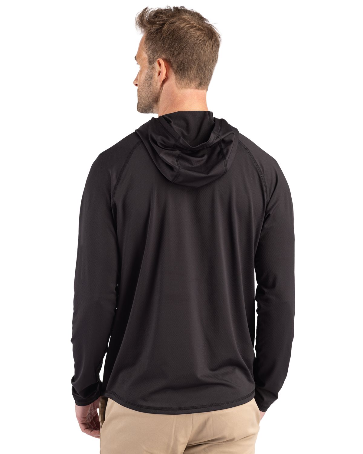Cutter & Buck Prospect Recycled Featherlight Stretch Mens Big & Tall Hooded Pullover