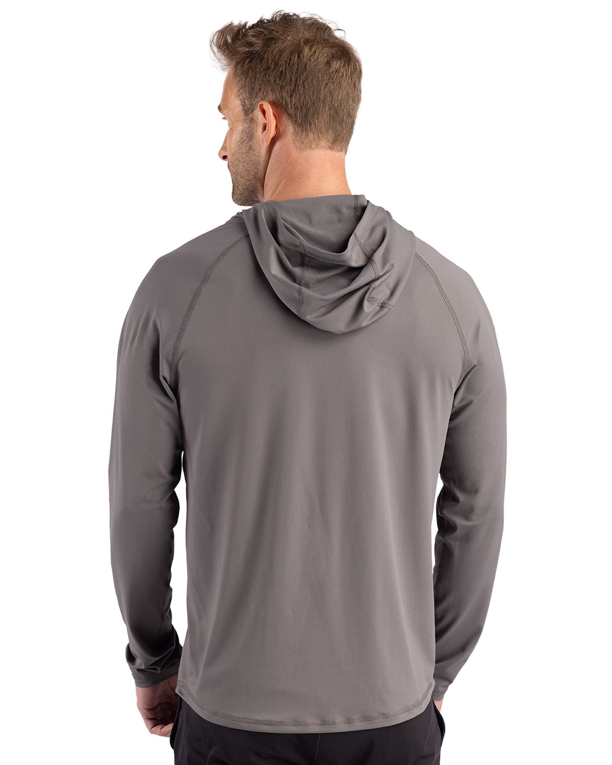 Cutter & Buck Prospect Recycled Featherlight Stretch Mens Hooded Pullover