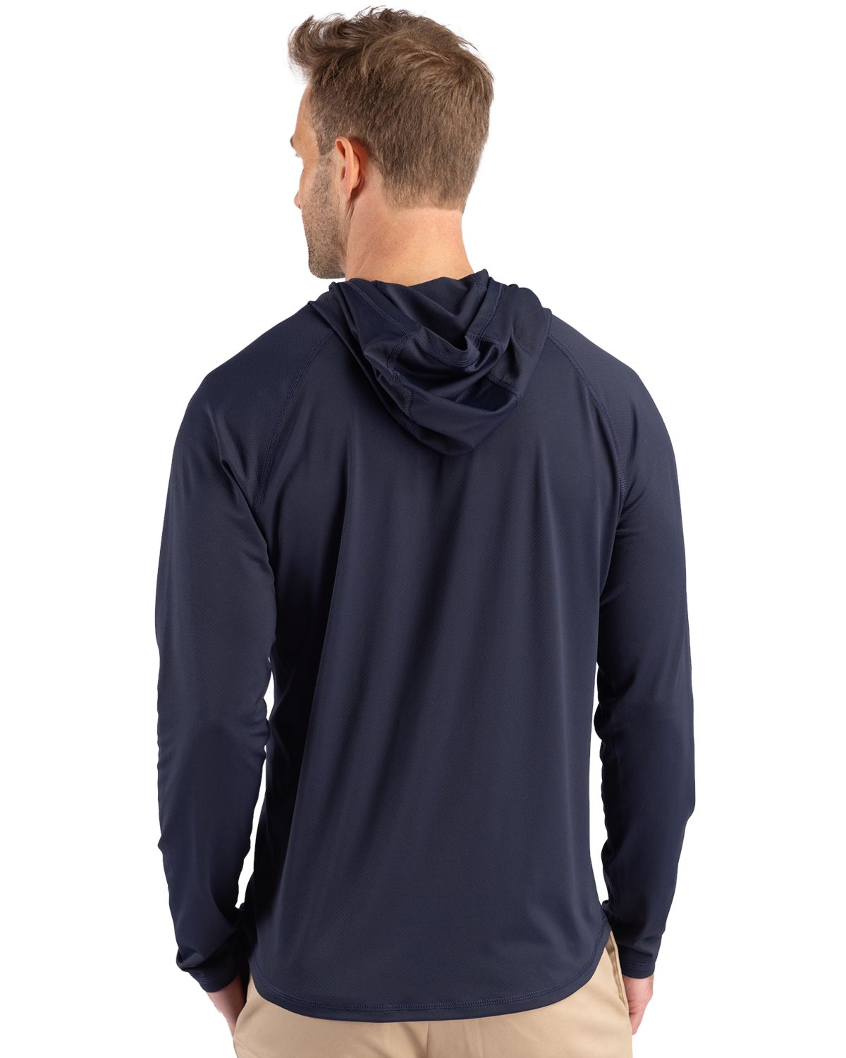 Cutter & Buck Prospect Recycled Featherlight Stretch Mens Hooded Pullover