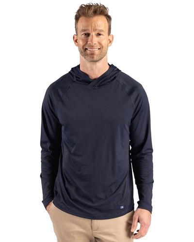 Cutter & Buck Prospect Recycled Featherlight Stretch Mens Big & Tall Hooded Pullover