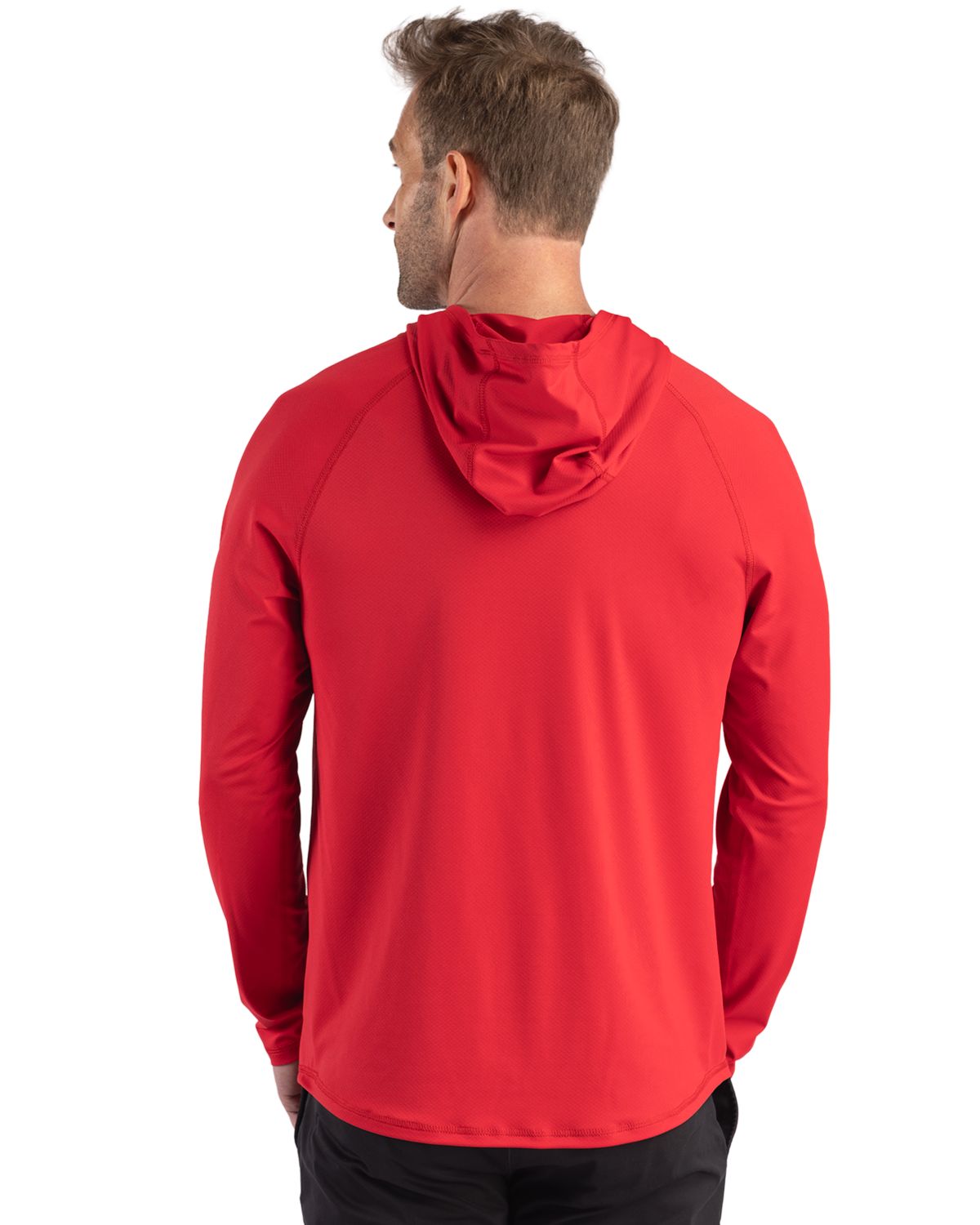 Cutter & Buck Prospect Recycled Featherlight Stretch Mens Hooded Pullover