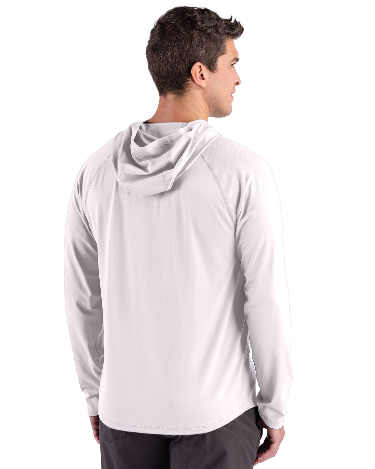 Cutter & Buck Prospect Recycled Featherlight Stretch Mens Hooded Pullover