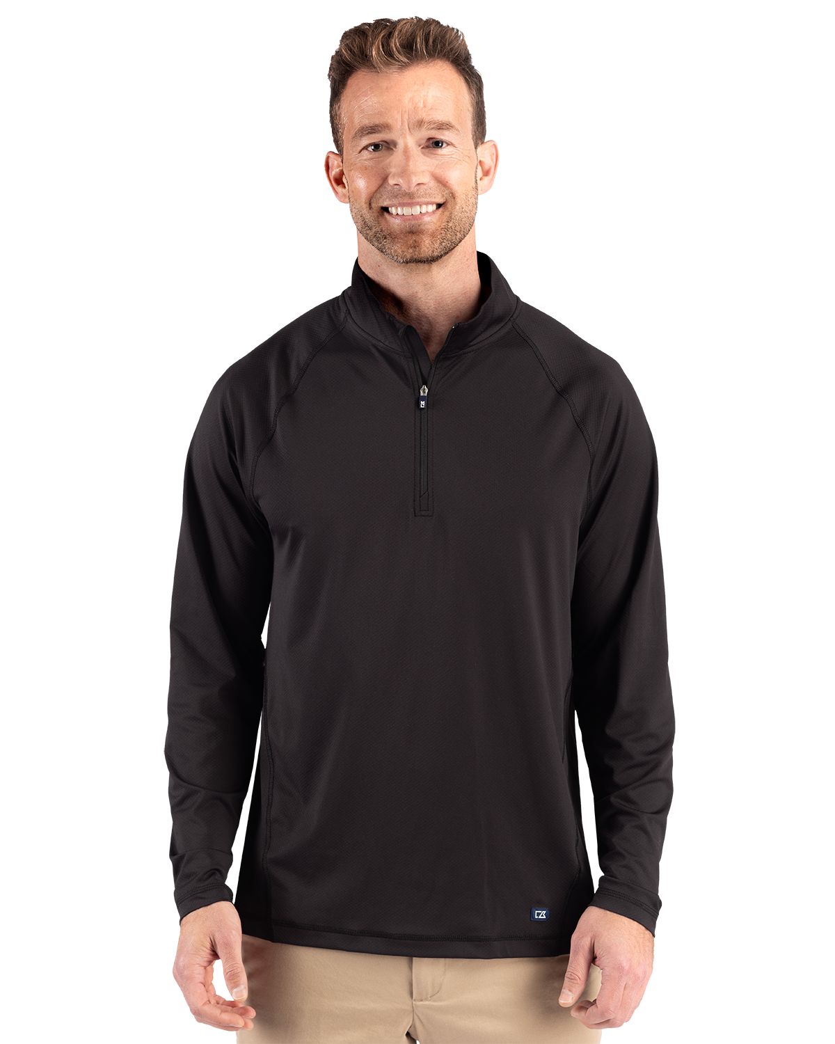 Cutter & Buck Prospect Recycled Featherlight Stretch Mens Big & Tall Quarter Zip