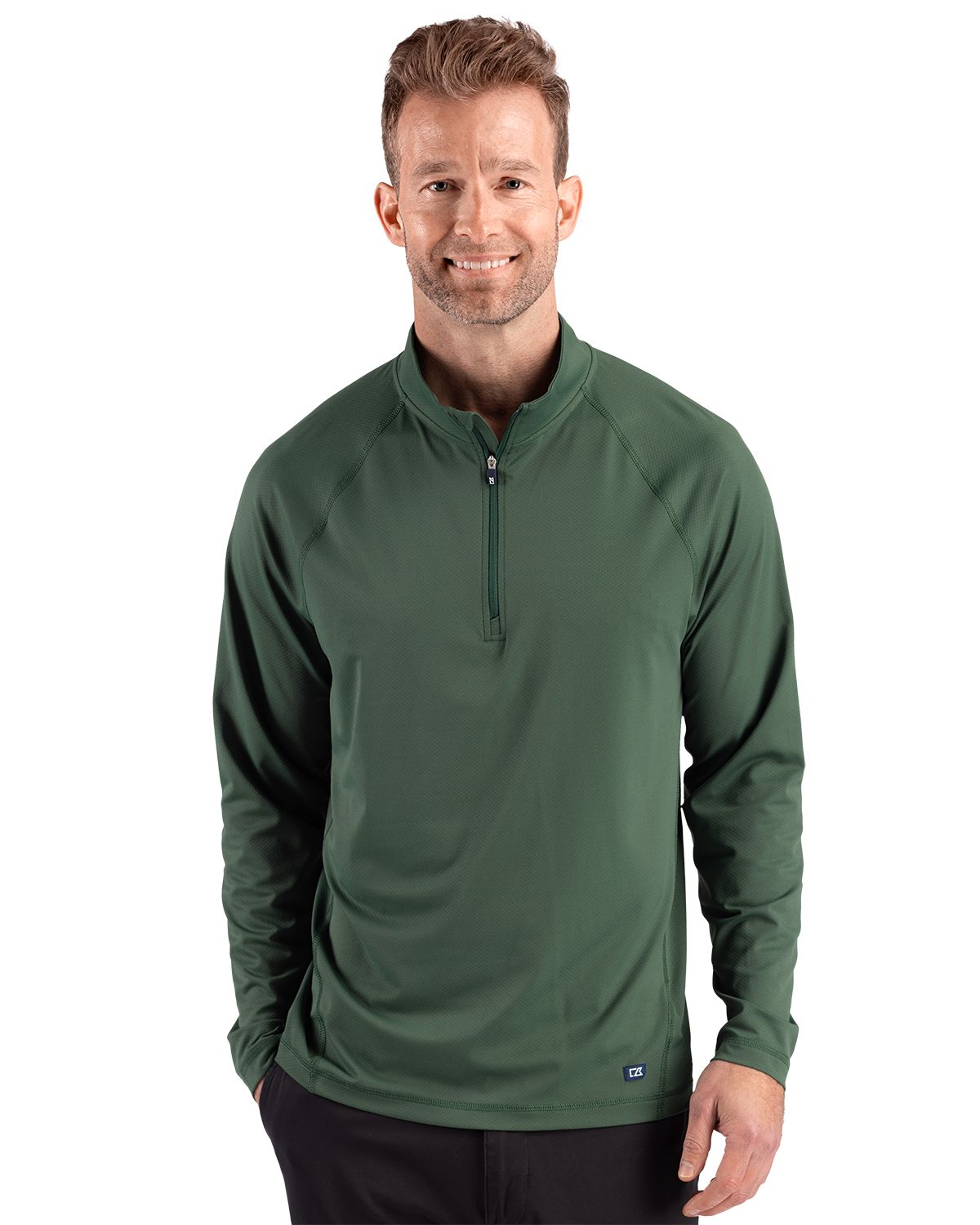 Cutter & Buck Prospect Recycled Featherlight Stretch Mens Quarter Zip