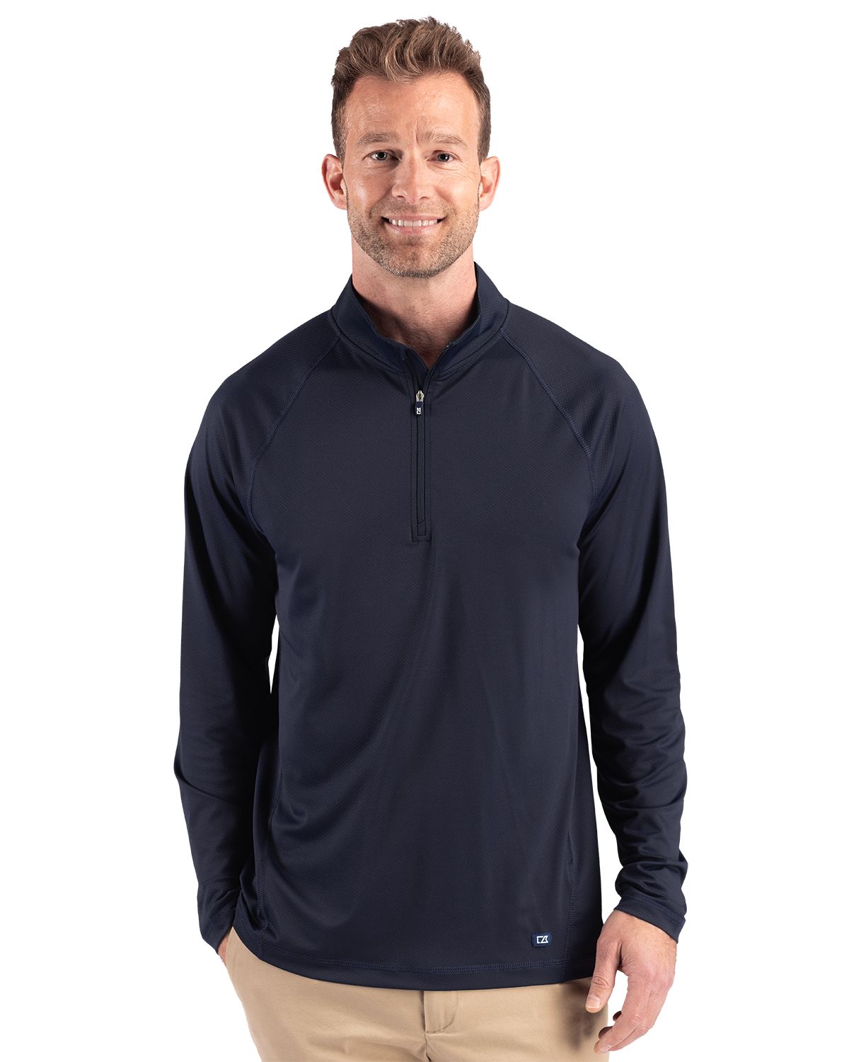 Cutter & Buck Prospect Recycled Featherlight Stretch Mens Quarter Zip