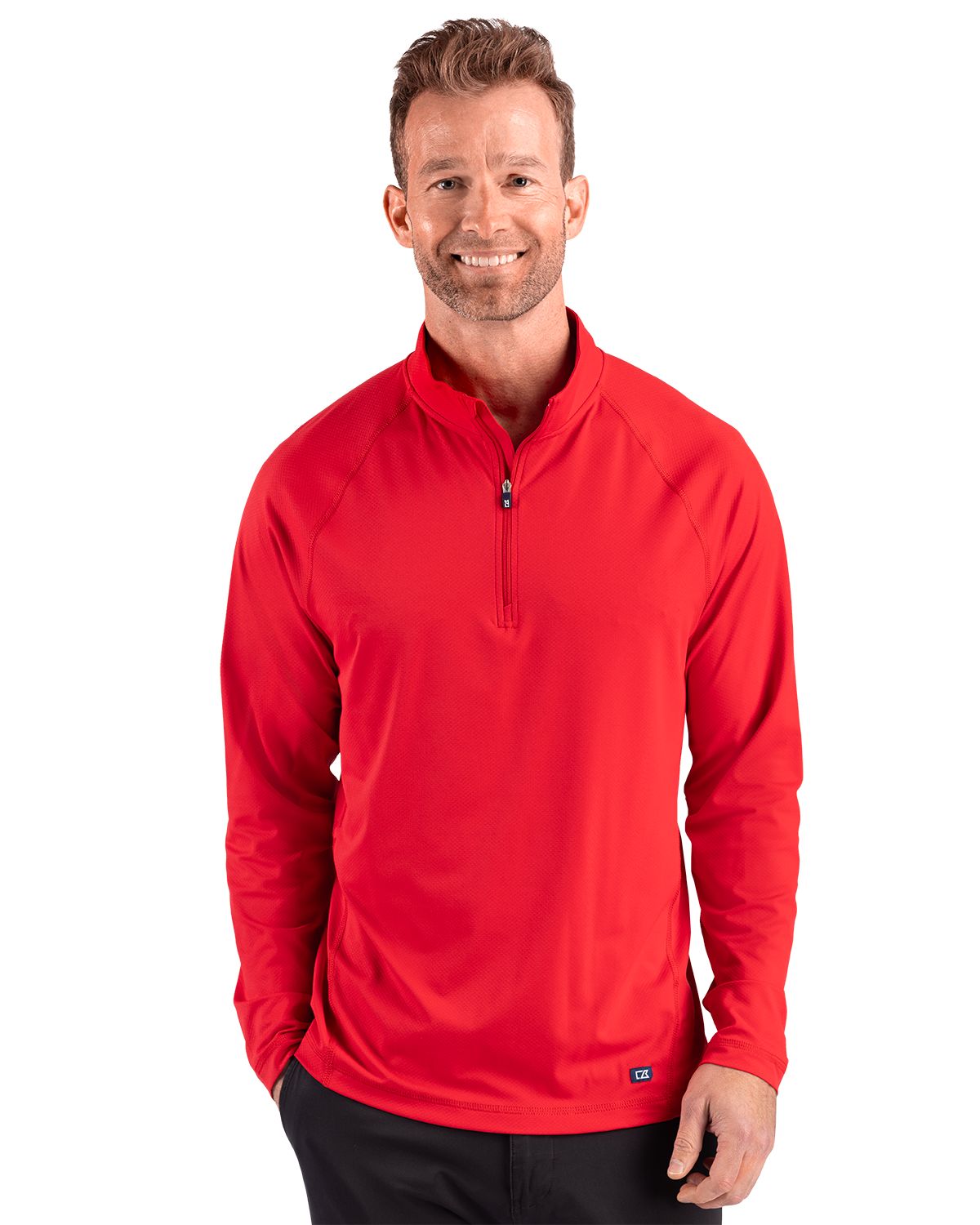Cutter & Buck Prospect Recycled Featherlight Stretch Mens Quarter Zip