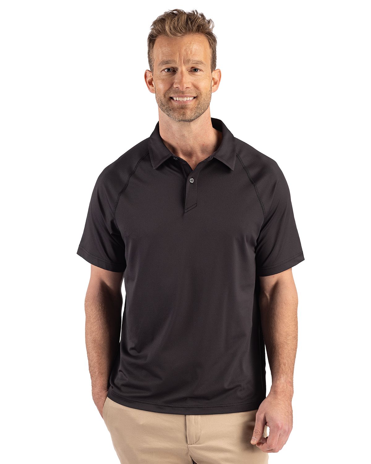 Cutter & Buck Prospect Recycled Featherlight Stretch Mens Sport Polo