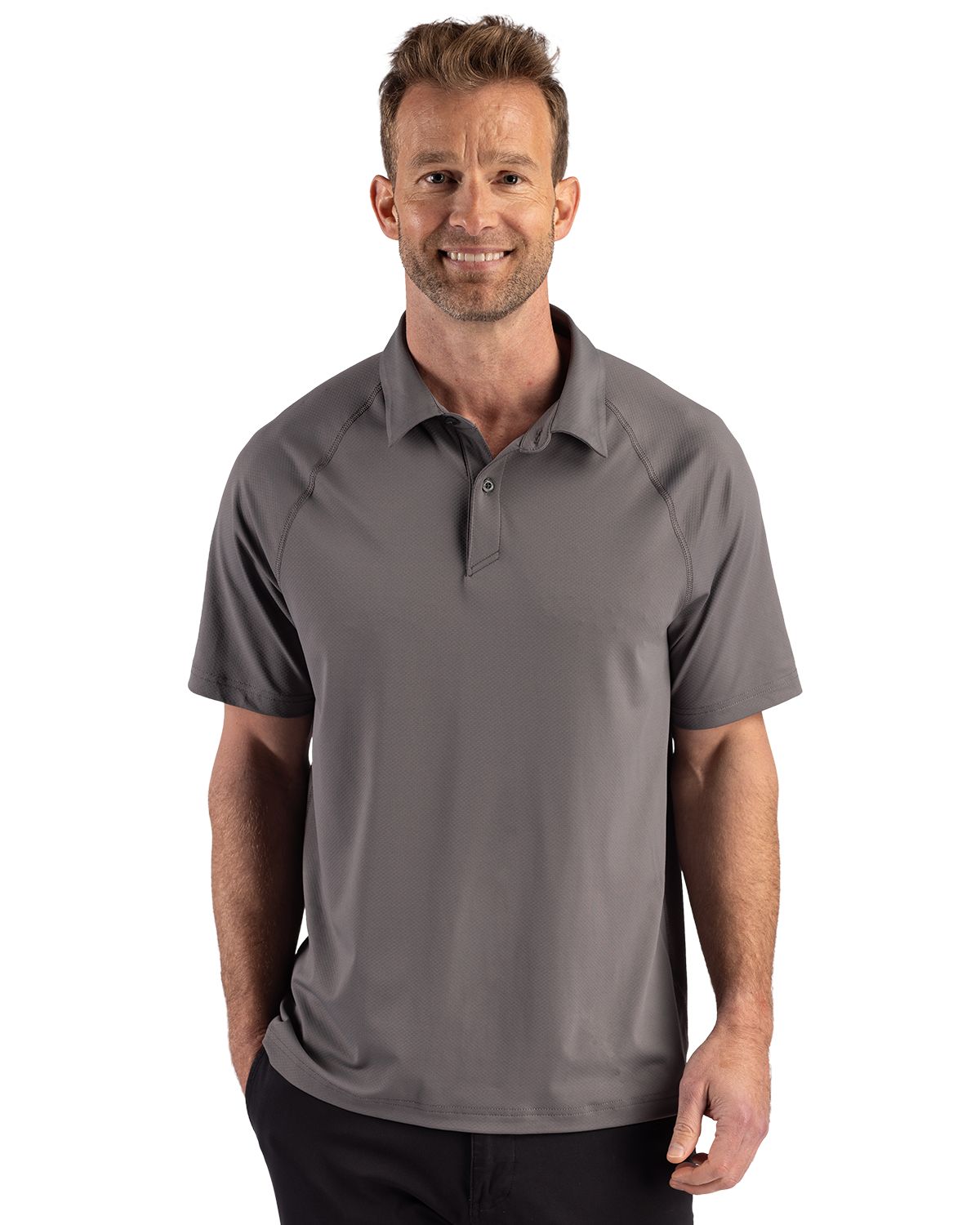 Cutter & Buck Prospect Recycled Featherlight Stretch Mens Big & Tall Sport Polo
