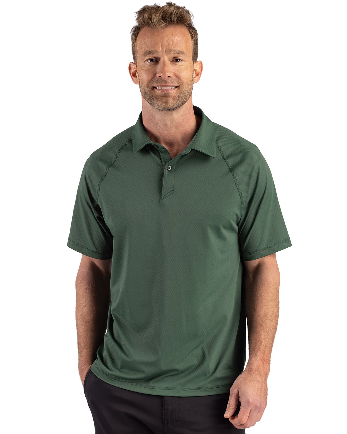 Cutter & Buck Prospect Recycled Featherlight Stretch Mens Sport Polo