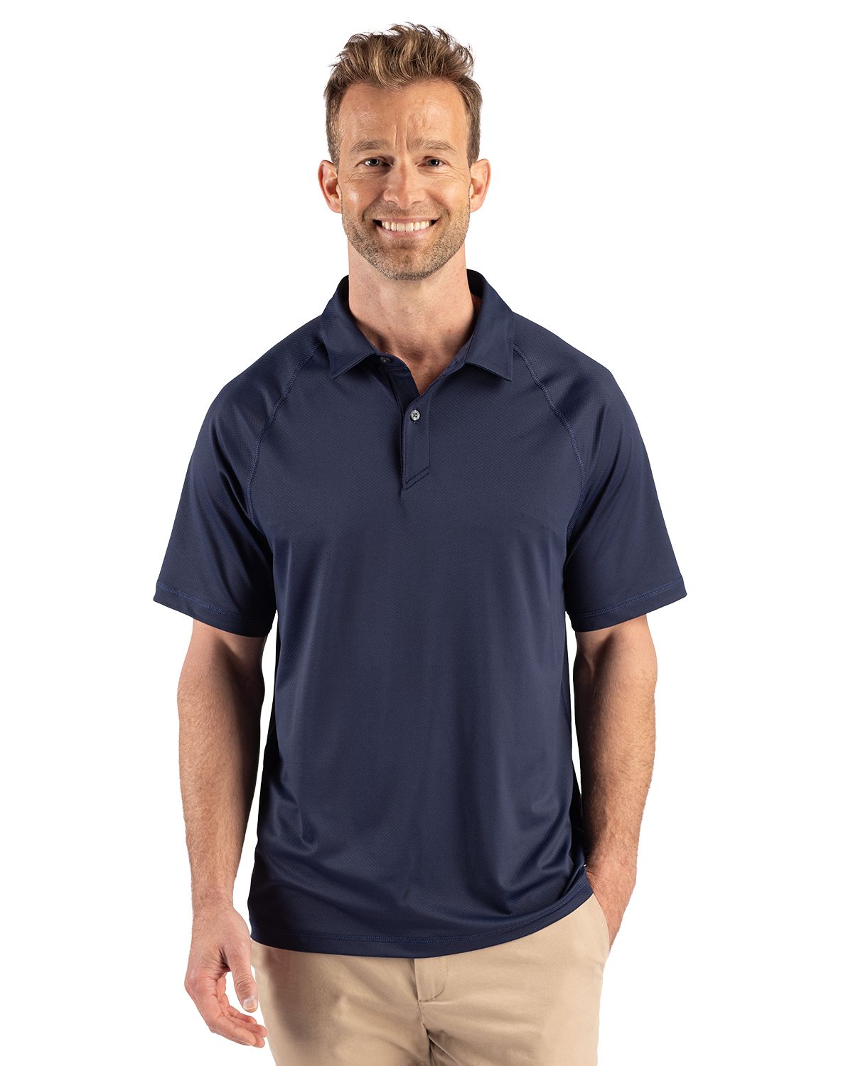 Cutter & Buck Prospect Recycled Featherlight Stretch Mens Big & Tall Sport Polo