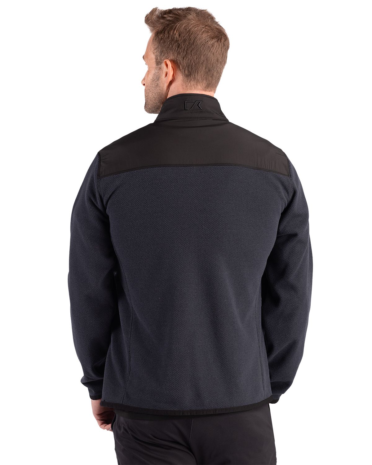 Cutter & Buck Hunts Point Recycled Fleece Mens Hybrid Full Zip Jacket