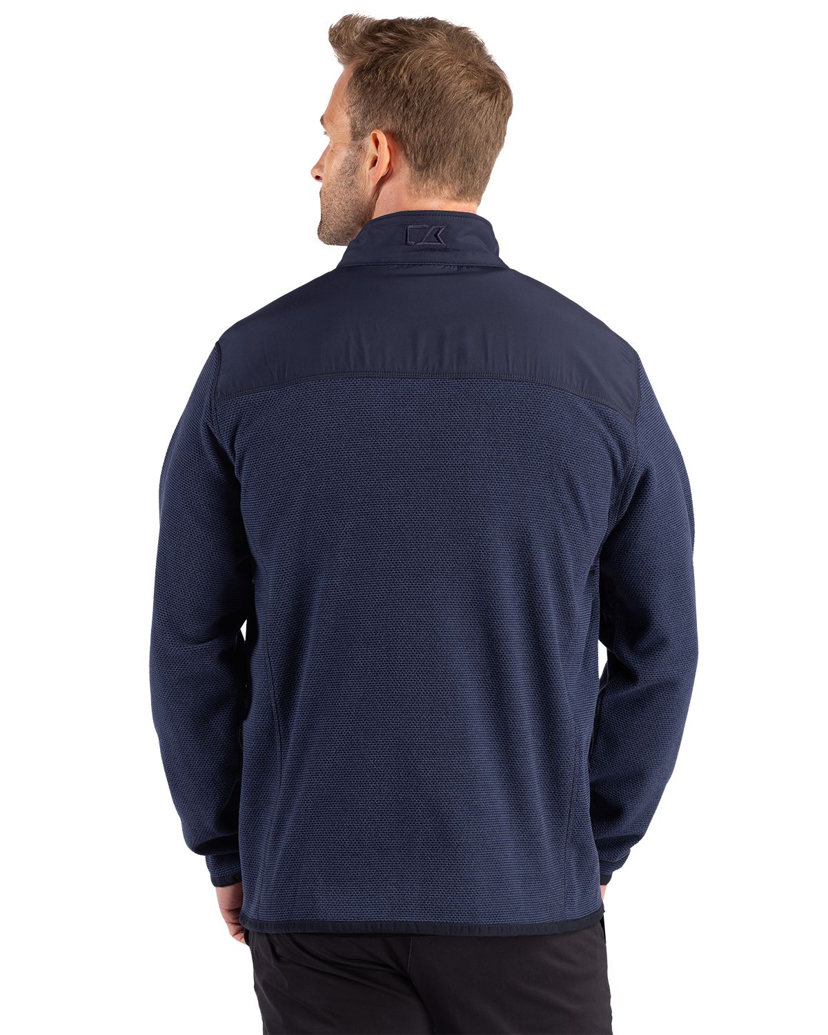 Cutter & Buck Hunts Point Recycled Fleece Mens Hybrid Full Zip Jacket