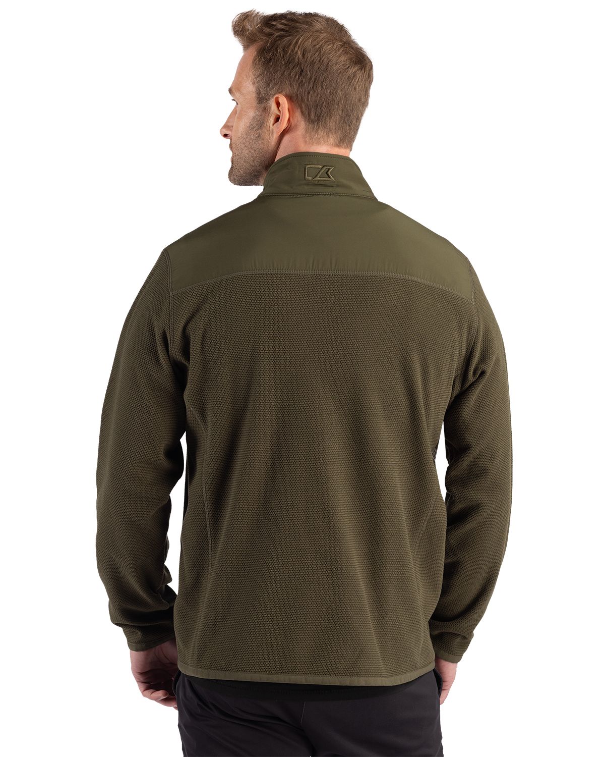 Cutter & Buck Hunts Point Recycled Fleece Mens Hybrid Full Zip Jacket