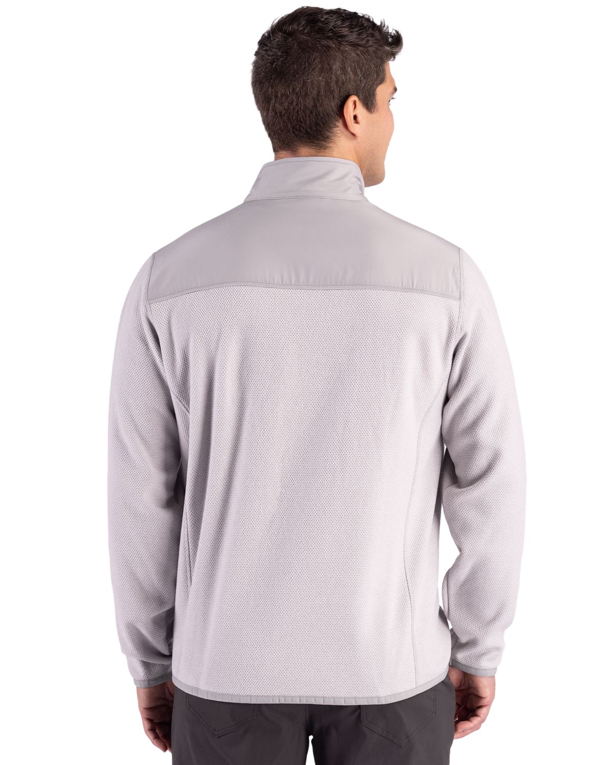 Cutter & Buck Hunts Point Recycled Fleece Mens Hybrid Full Zip Jacket
