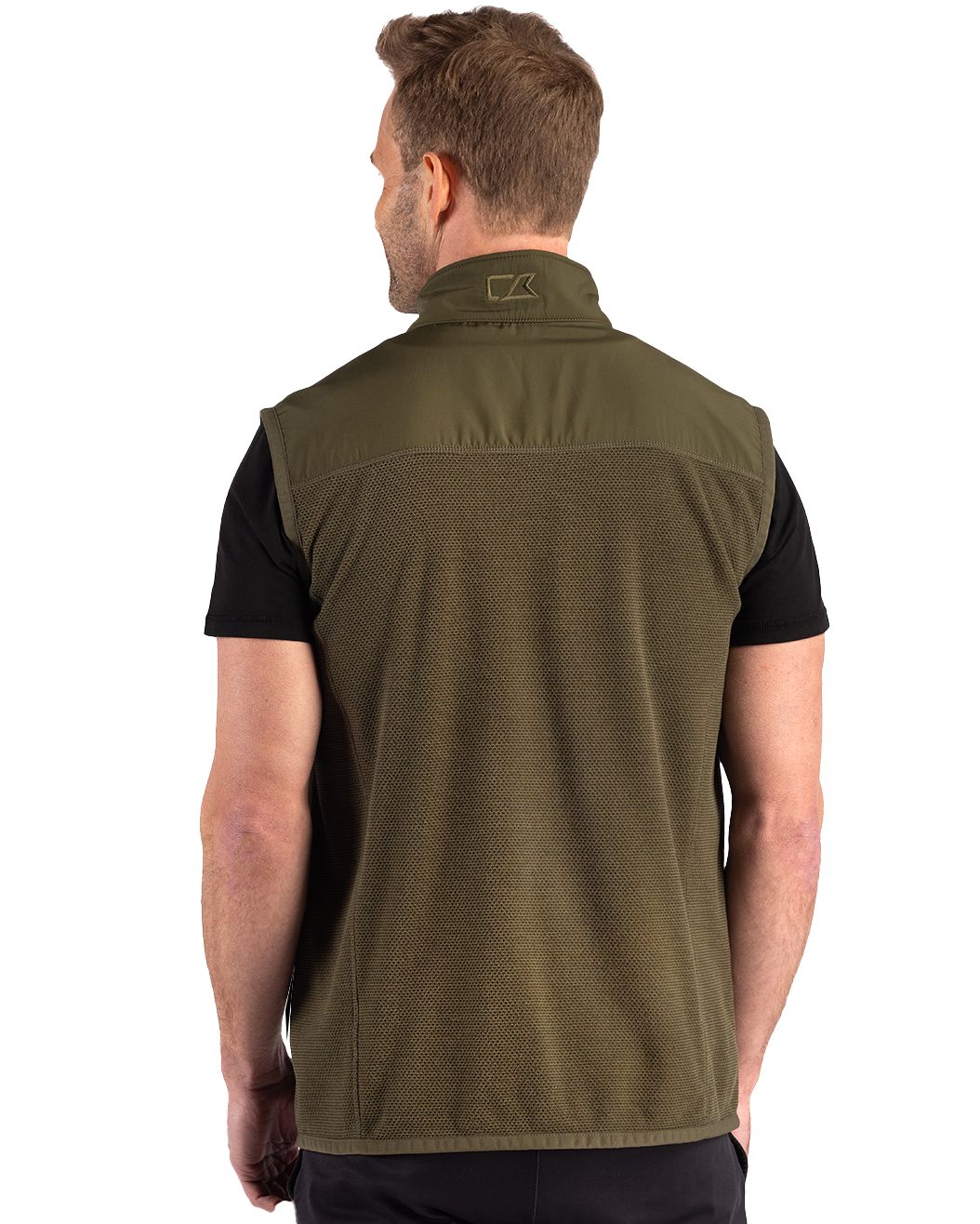 Cutter & Buck Hunts Point Recycled Fleece Mens Hybrid Full Zip Vest