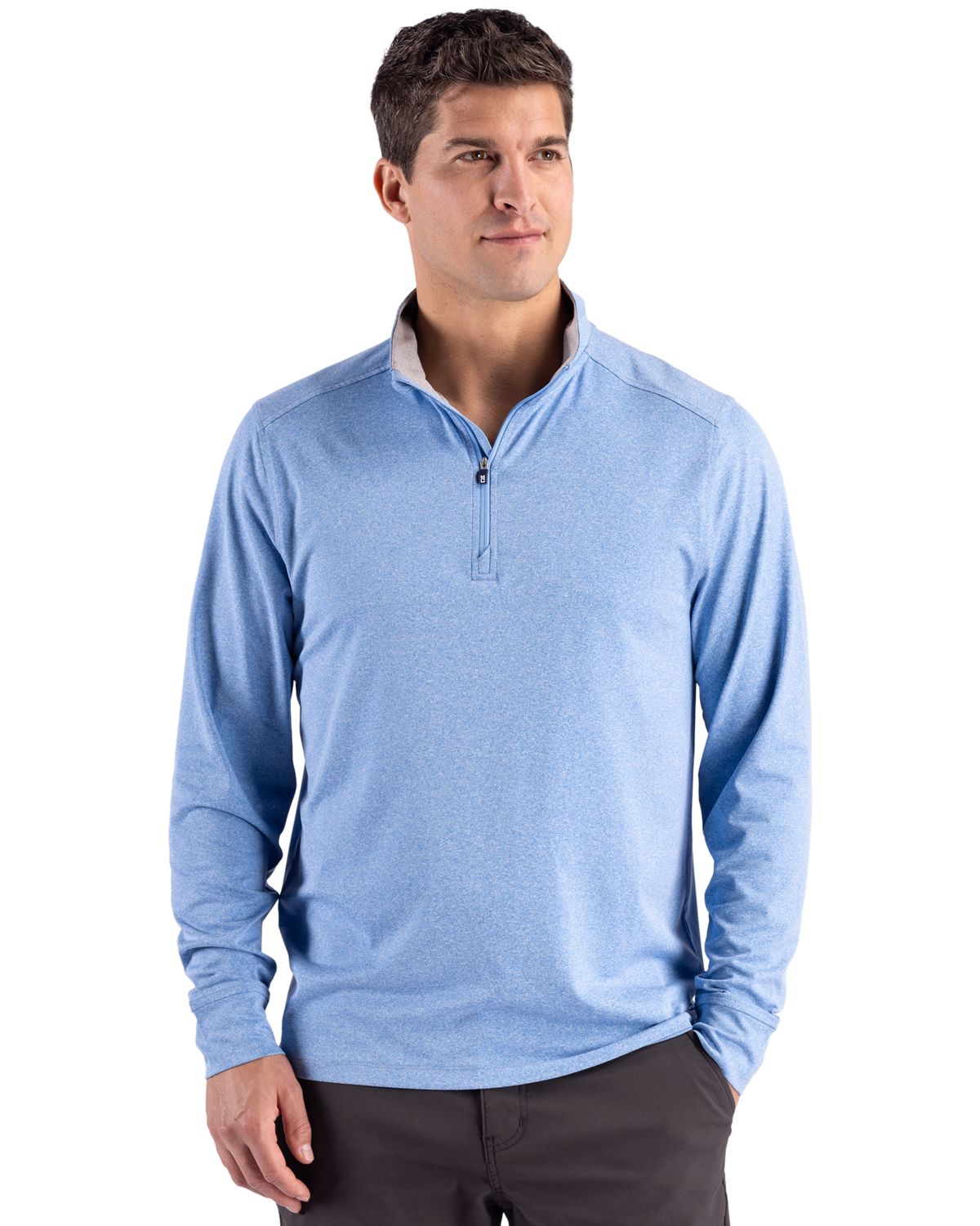 Cutter & Buck Forge Recycled Four-Way Stretch Mens Quarter Zip Pullover