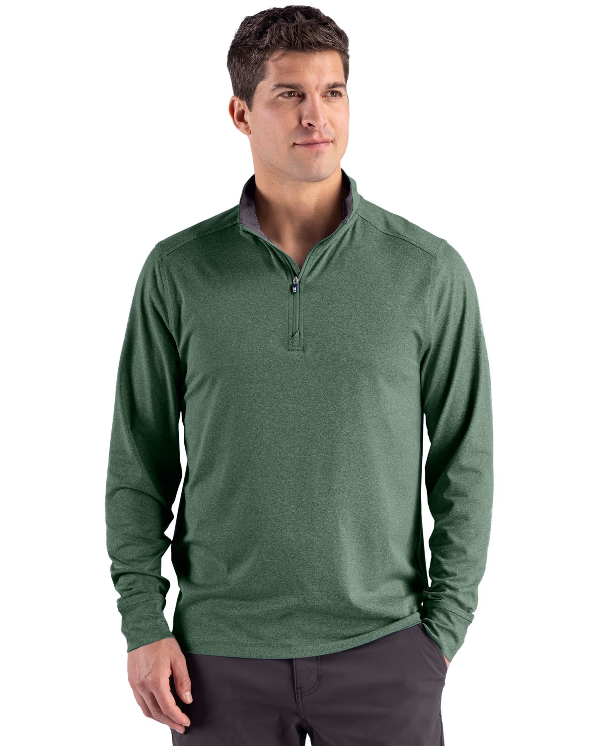 Cutter & Buck Forge Recycled Four-Way Stretch Mens Quarter Zip Pullover