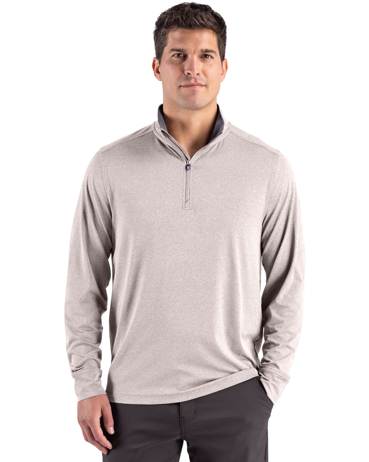 Cutter & Buck Forge Recycled Four-Way Stretch Mens Quarter Zip Pullover