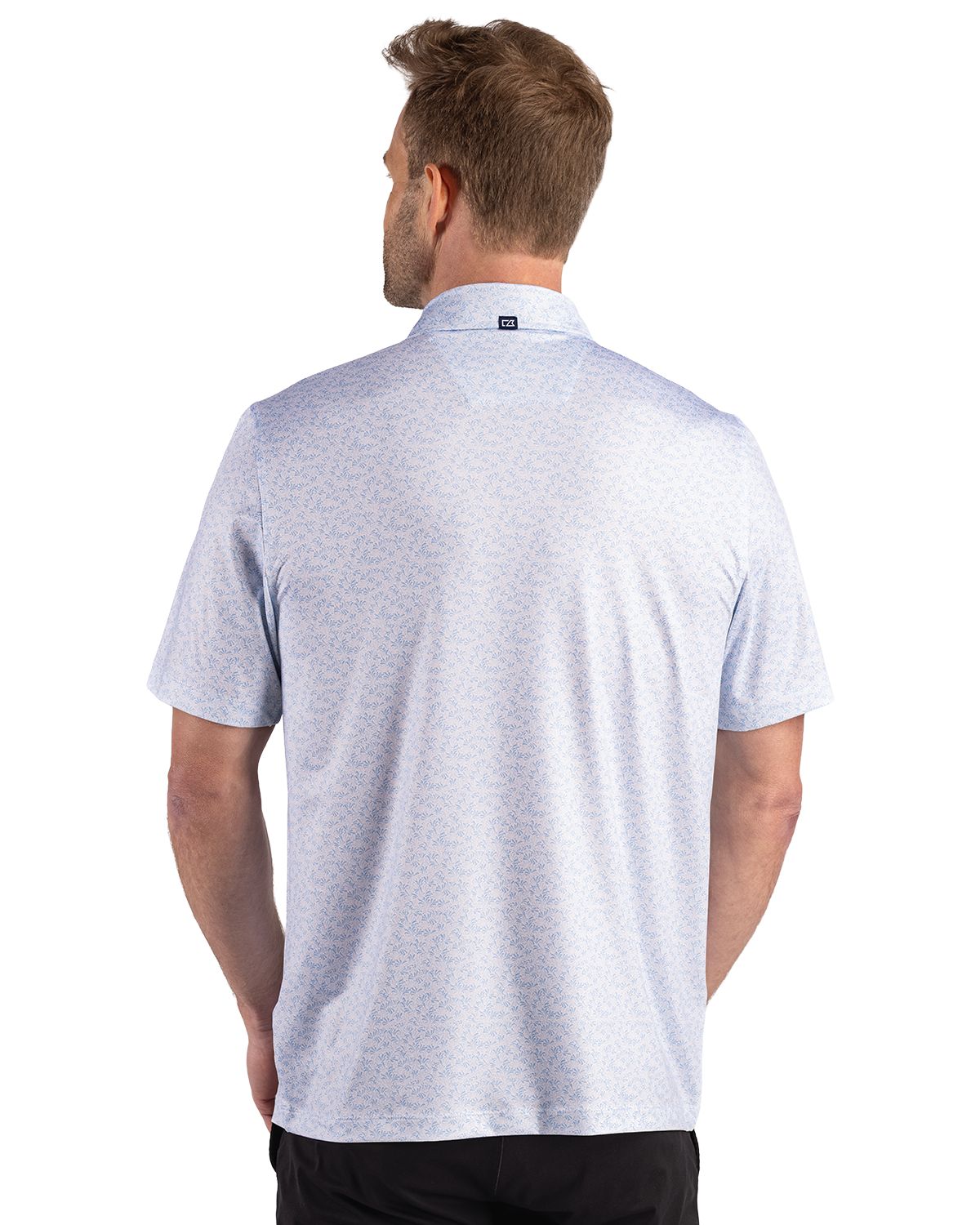 Cutter & Buck Pike Recycled Fern Print Mens Big & Tall Polo