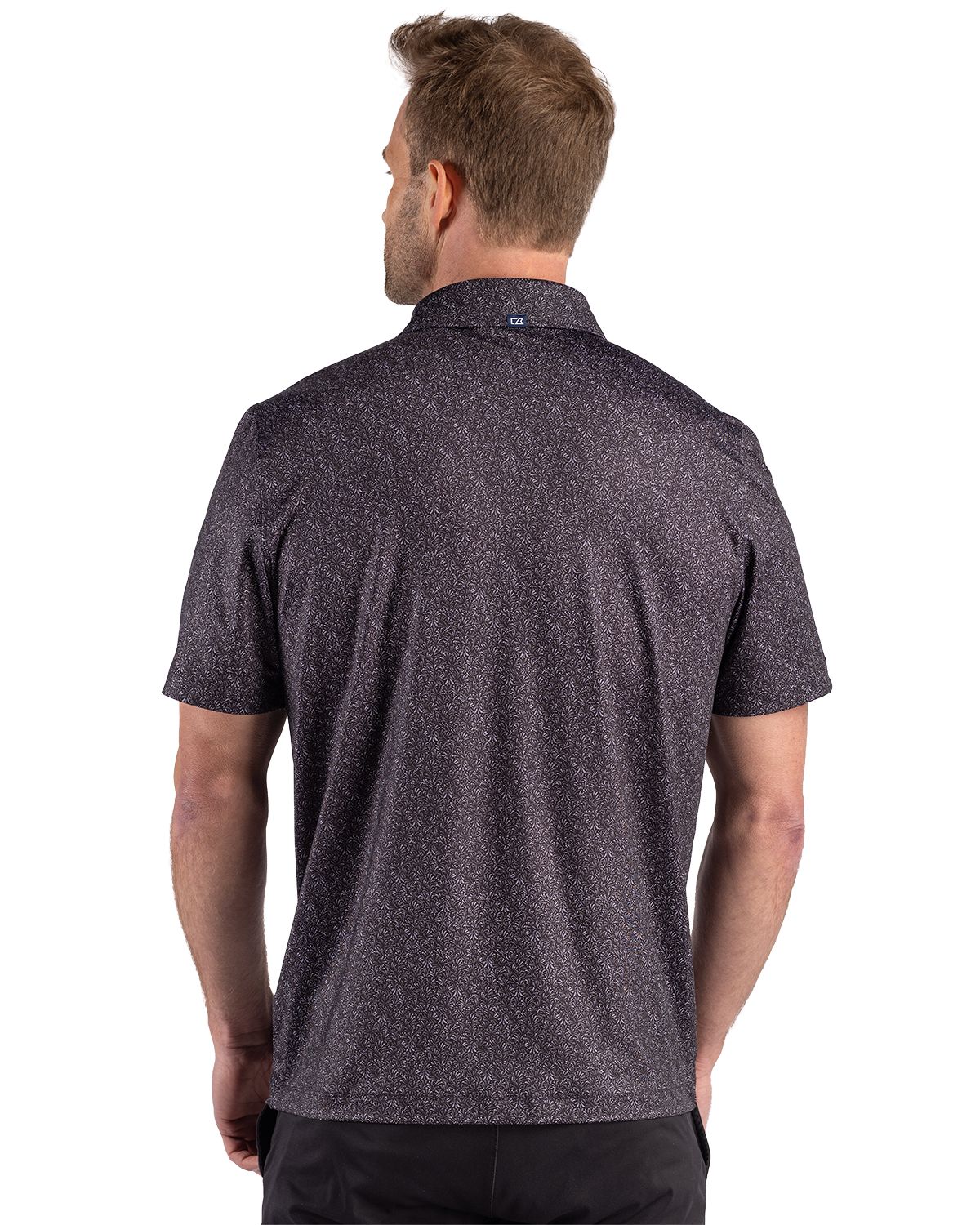 Cutter & Buck Pike Recycled Fern Print Mens Big & Tall Polo