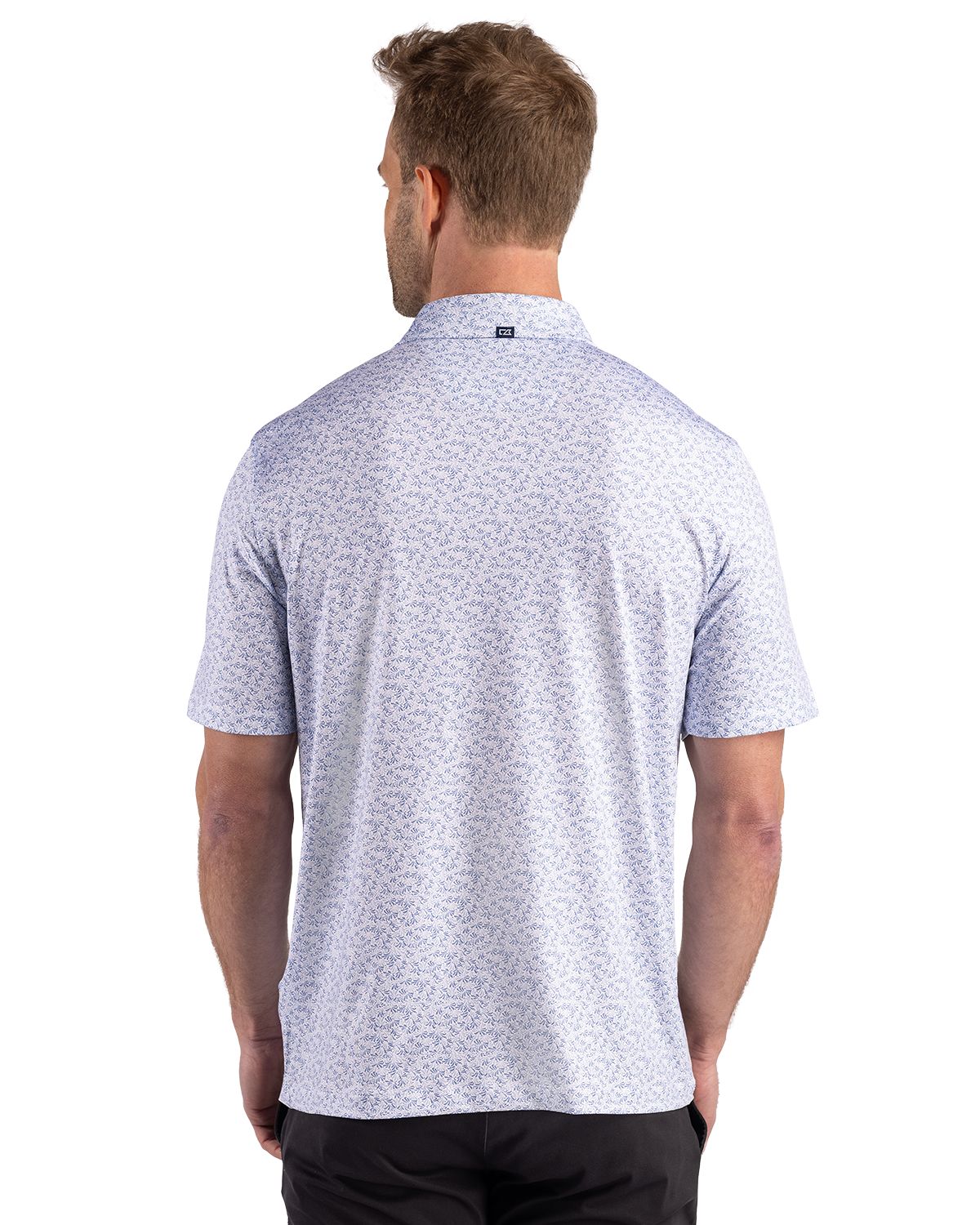 Cutter & Buck Pike Recycled Fern Print Mens Polo