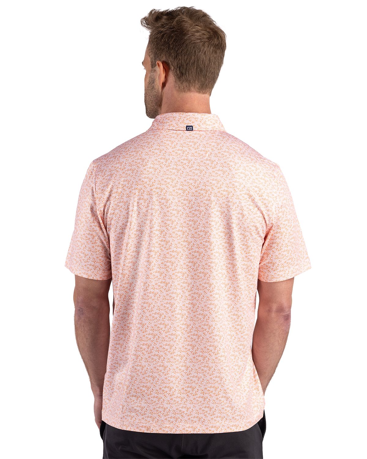 Cutter & Buck Pike Recycled Fern Print Mens Polo