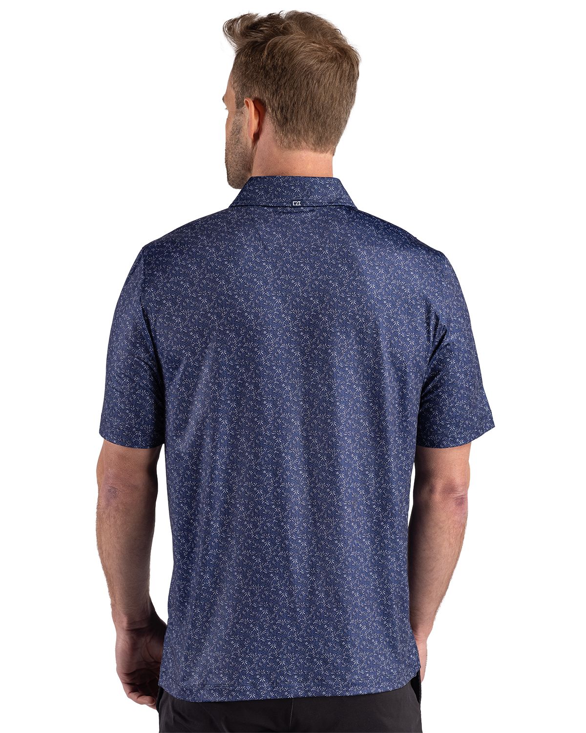 Cutter & Buck Pike Recycled Fern Print Mens Big & Tall Polo