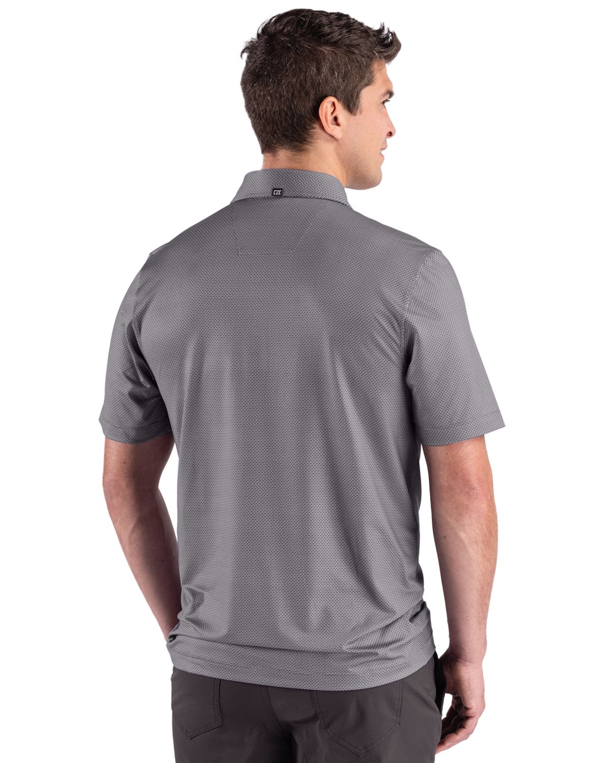 Cutter & Buck Pike Recycled Lattice Print Mens Big & Tall Polo