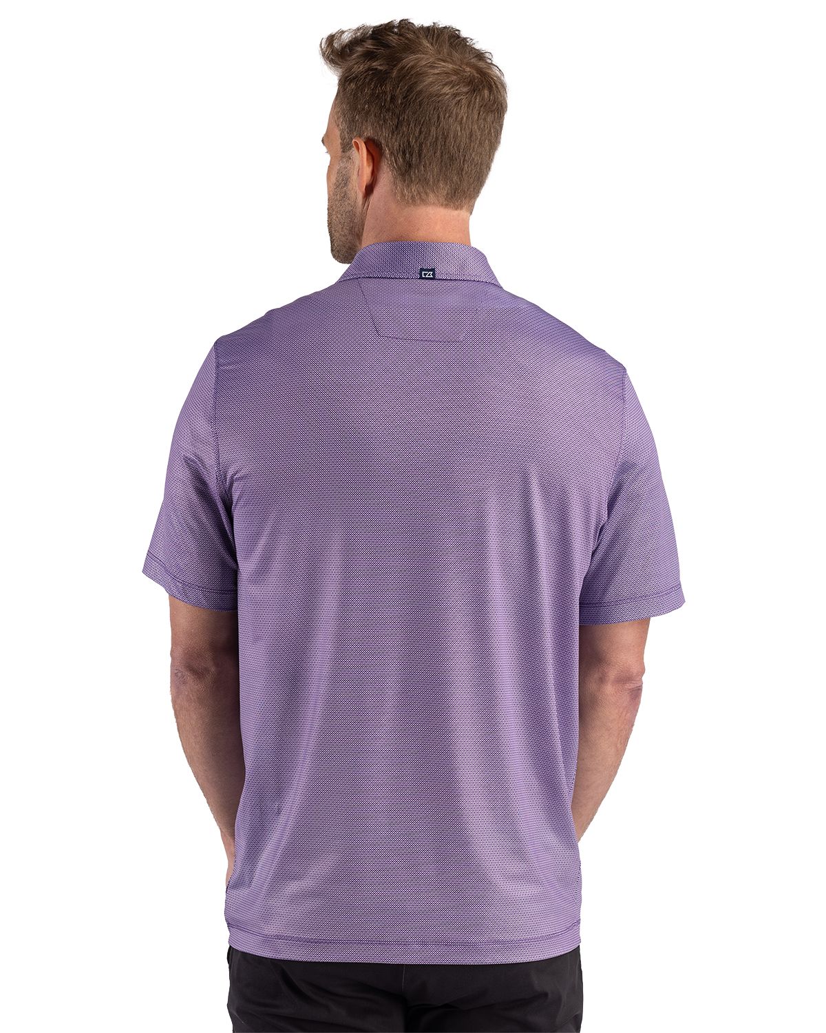 Cutter & Buck Pike Recycled Lattice Print Mens Polo