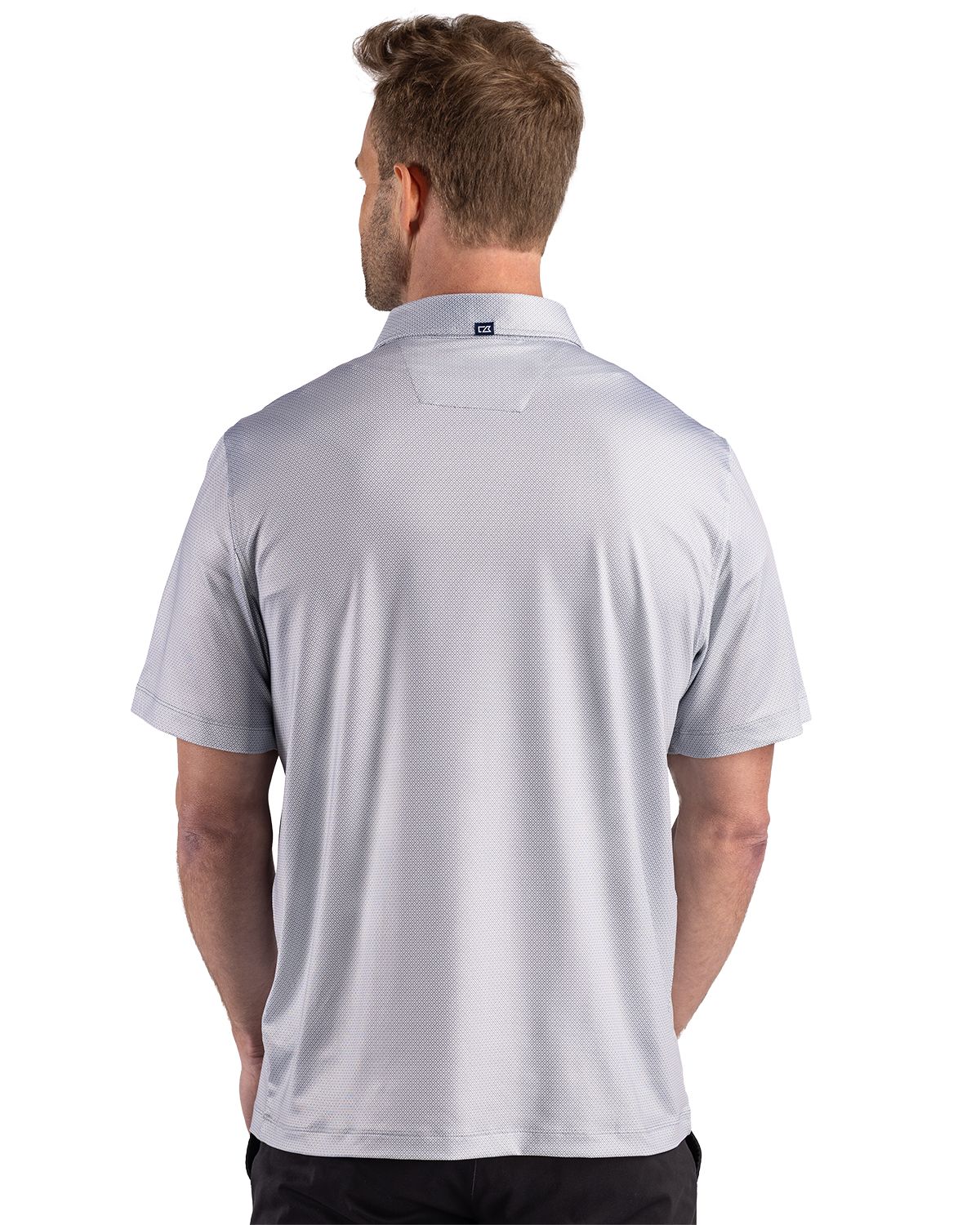 Cutter & Buck Pike Recycled Lattice Print Mens Polo