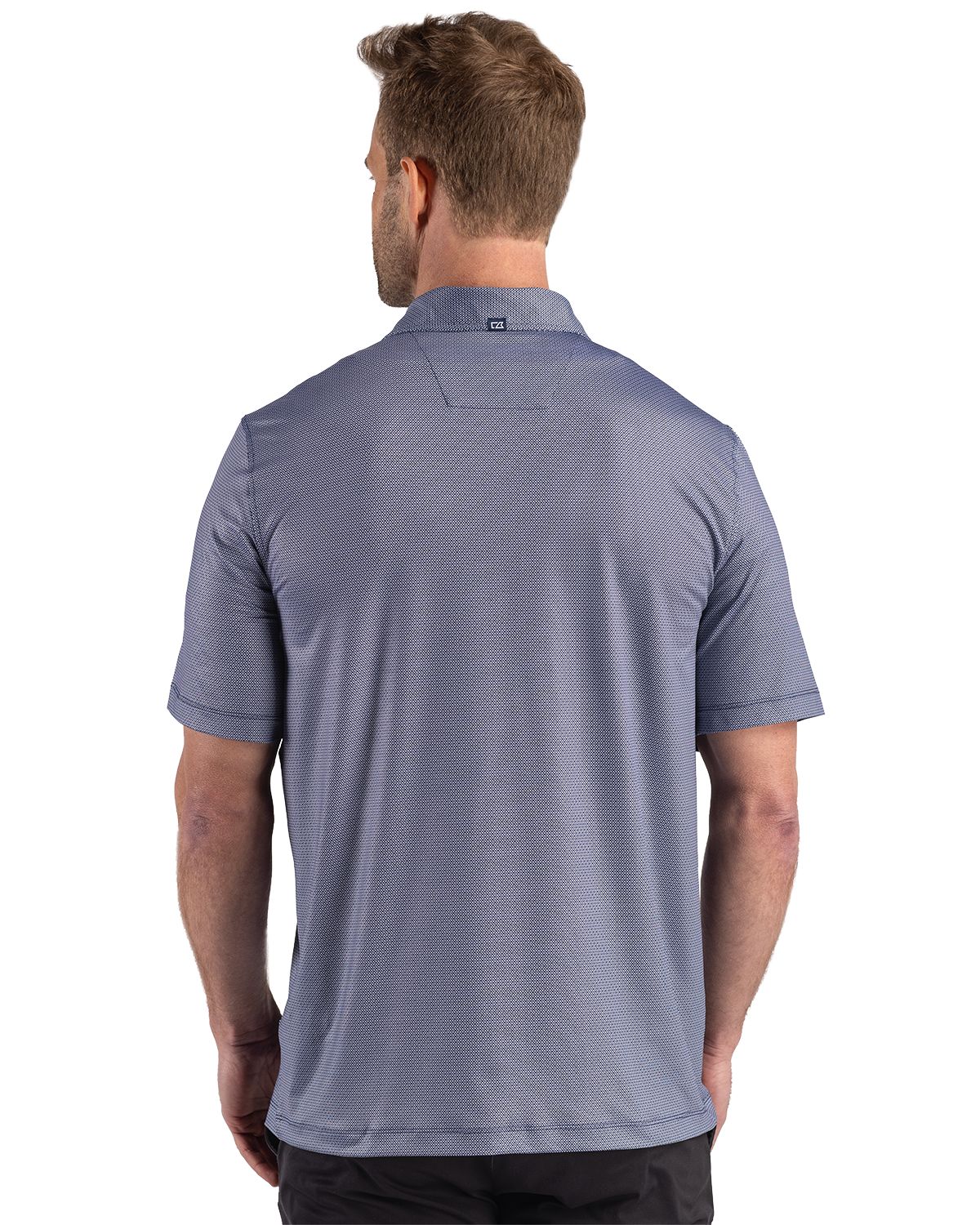 Cutter & Buck Pike Recycled Lattice Print Mens Polo