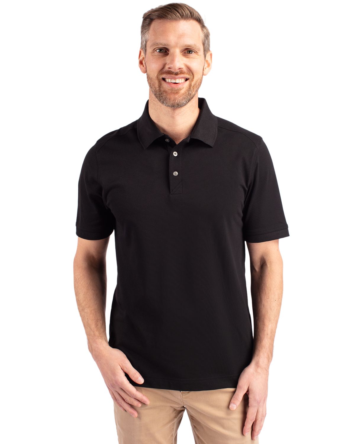 Cutter & Buck Advantage Epic Confidence Recycled Tri-Blend Pique Mens Polo