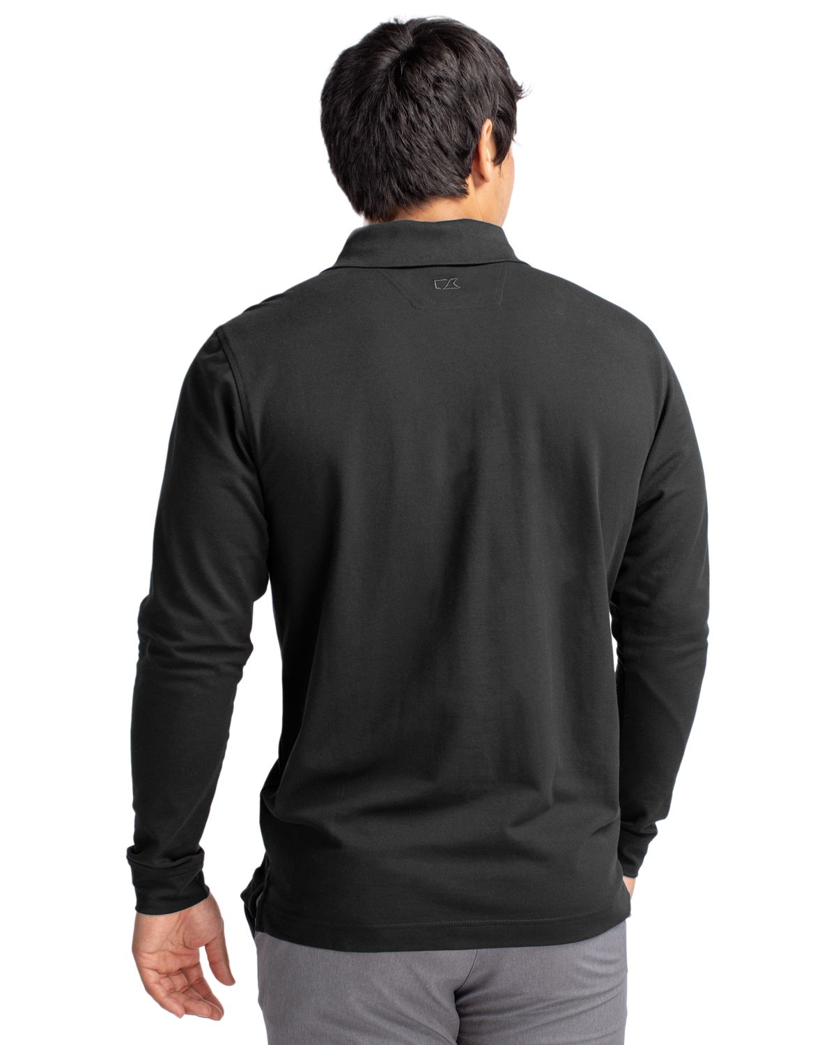 Cutter & Buck Advantage Epic Confidence Recycled Tri-Blend Pique Mens Big & Tall Long Sleeve Polo