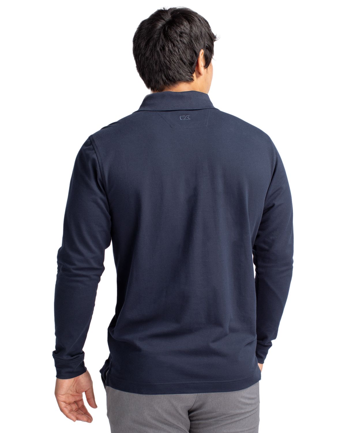 Cutter & Buck Advantage Epic Confidence Recycled Tri-Blend Pique Mens Big & Tall Long Sleeve Polo