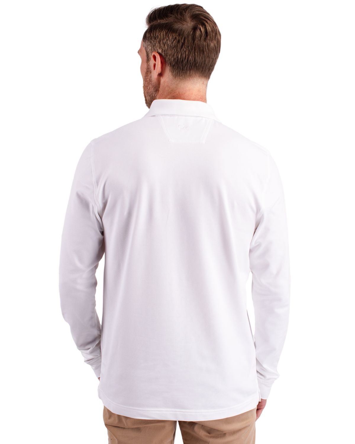 Cutter & Buck Advantage Epic Confidence Recycled Tri-Blend Pique Mens Big & Tall Long Sleeve Polo
