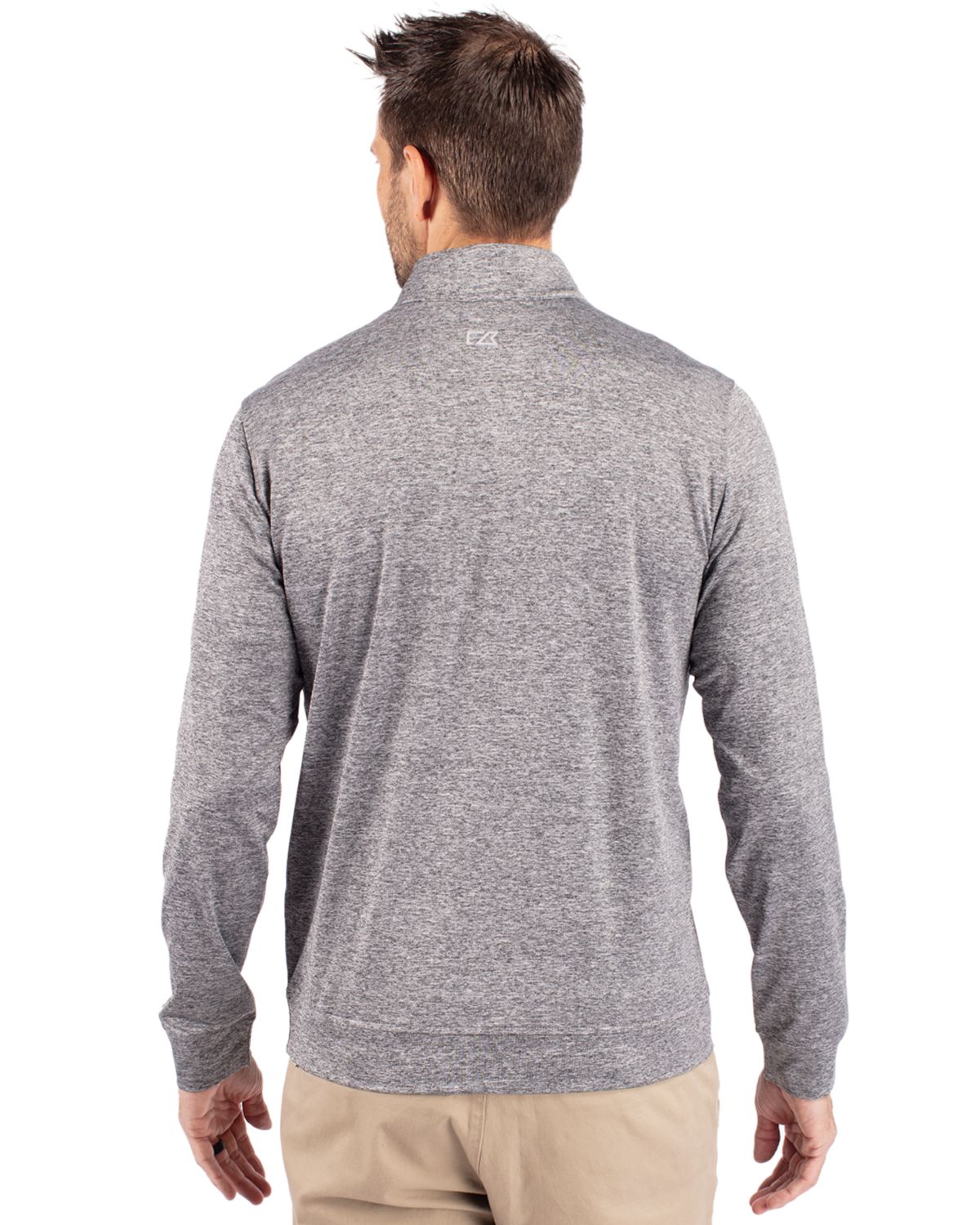 Cutter & Buck Stealth Heathered Mens Quarter Zip