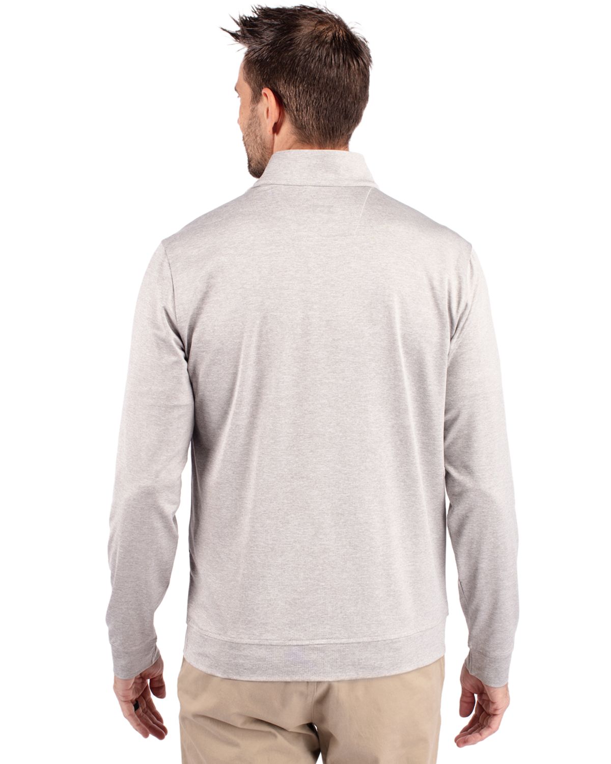 Cutter & Buck Stealth Heathered Mens Quarter Zip