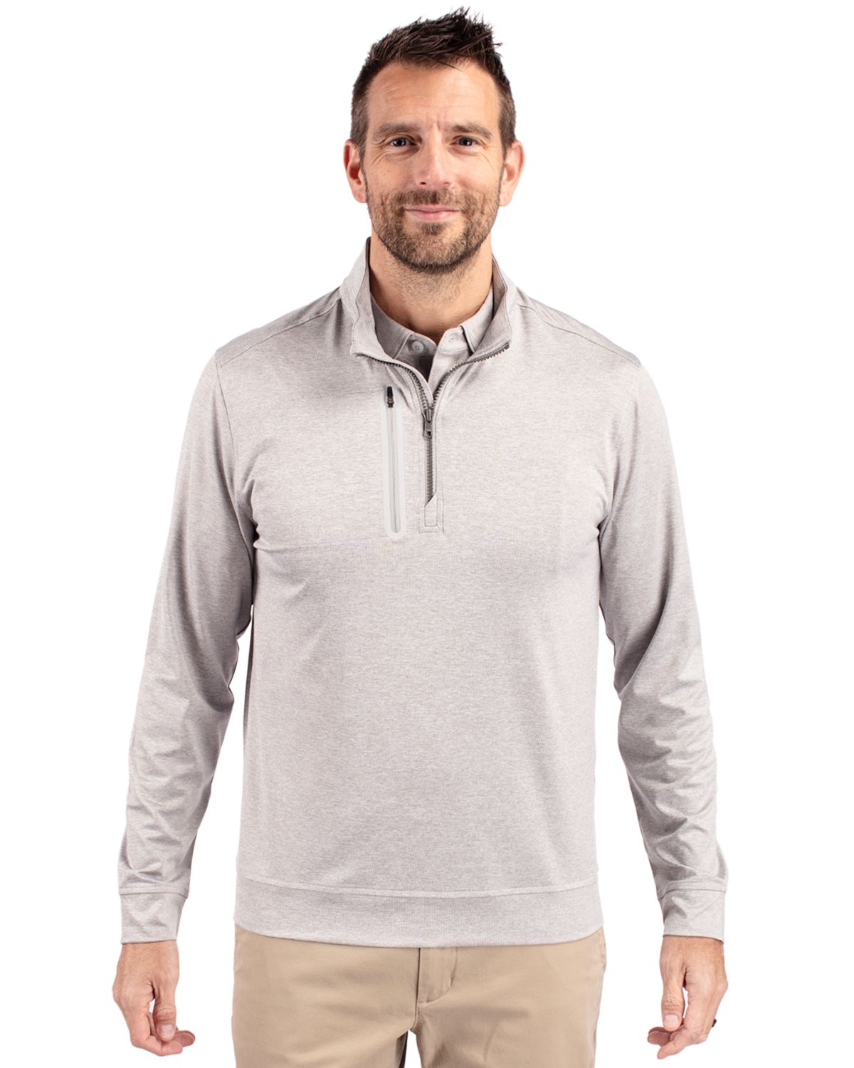 Cutter & Buck Stealth Quarter Zip Pullover - Men's Big & Tall