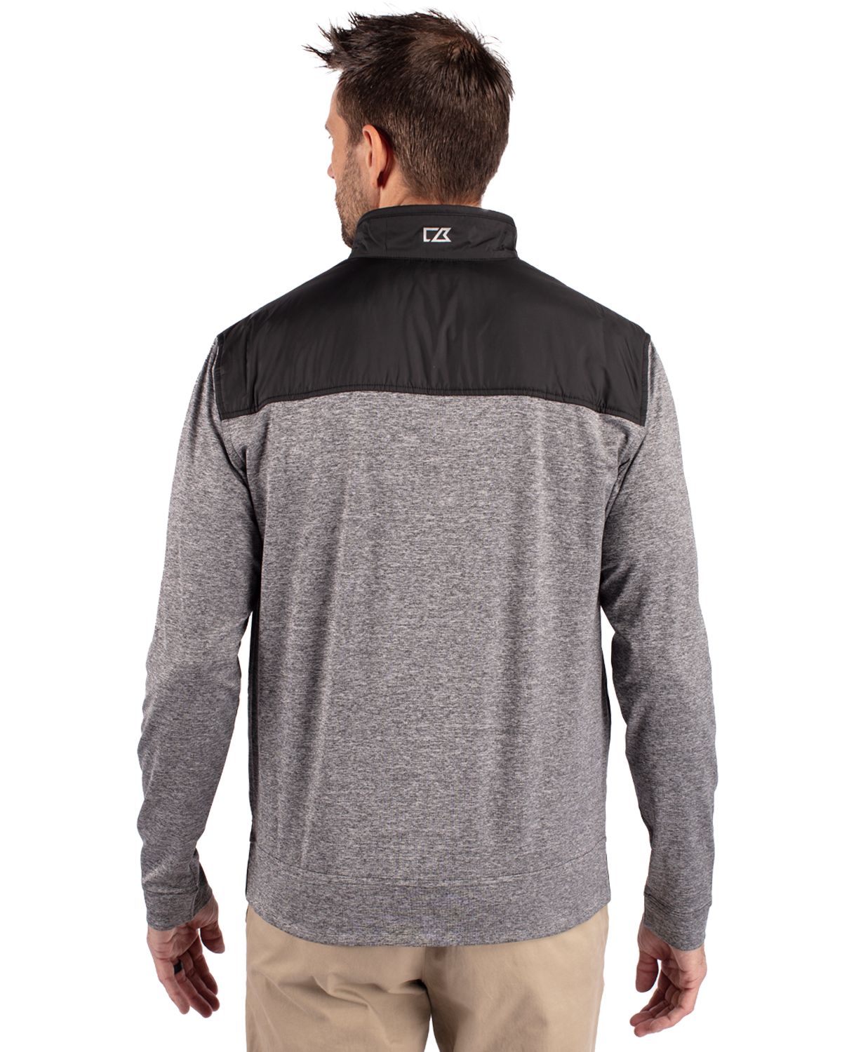 Cutter & Buck Stealth Recycled Hybrid Quilted Mens Windbreaker Jacket