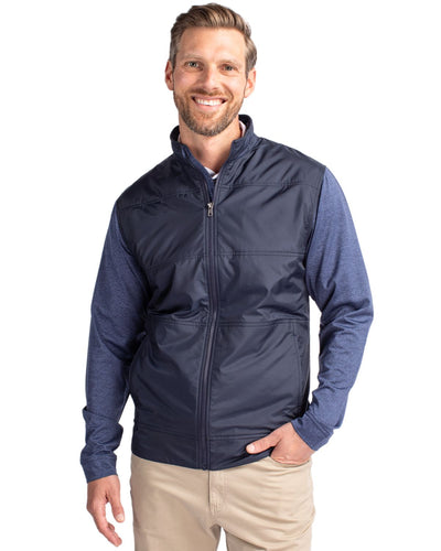 Cutter & Buck Stealth Recycled Hybrid Quilted Mens Big & Tall Windbreaker Jacket