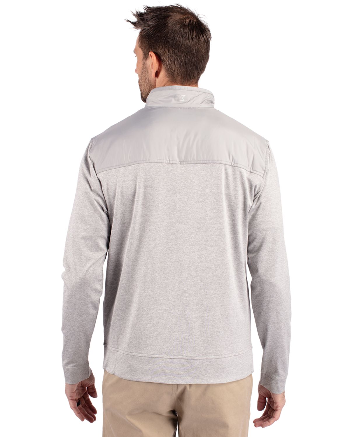 Cutter & Buck Stealth Recycled Hybrid Quilted Mens Windbreaker Jacket