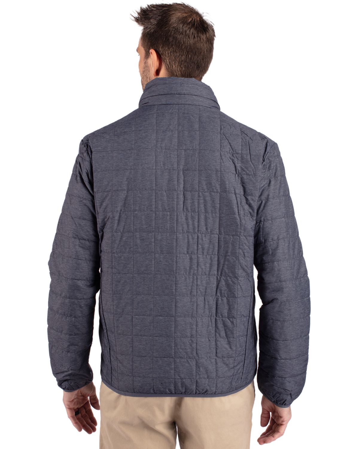 Cutter & Buck Rainier Recycled Insulated Puffer Mens Full Zip Jacket
