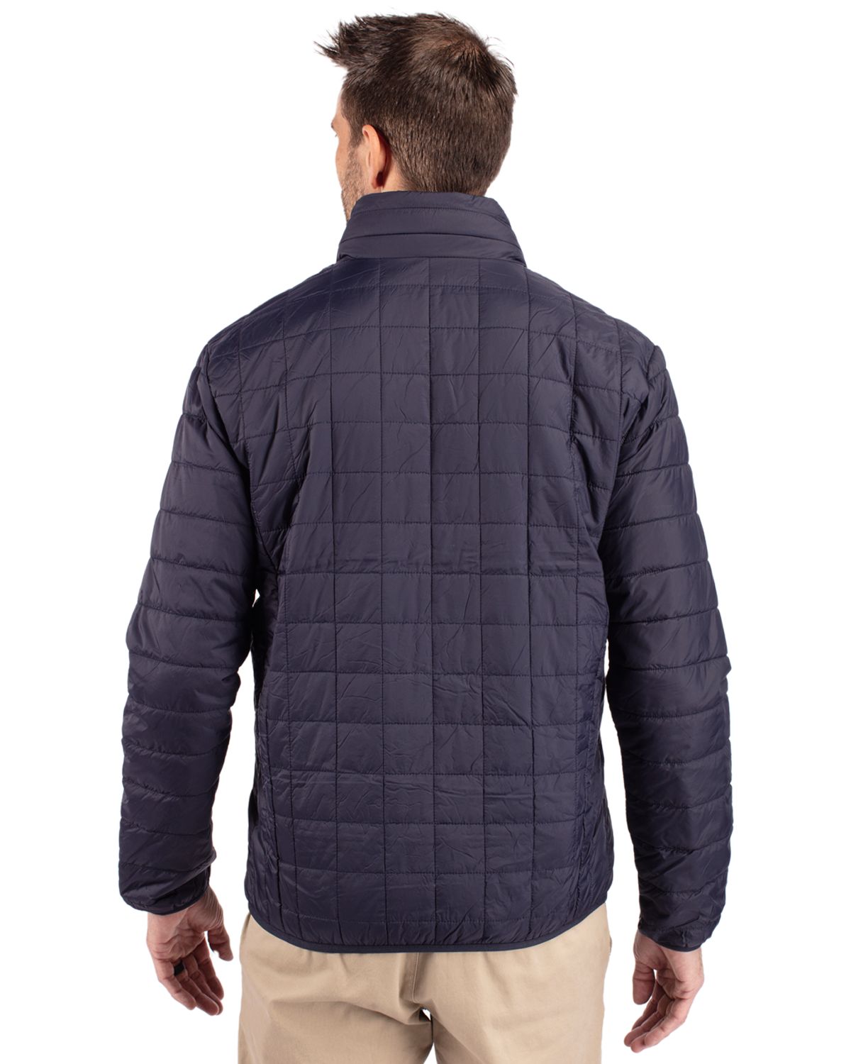Cutter & Buck Rainier Recycled Insulated Puffer Mens Full Zip Jacket
