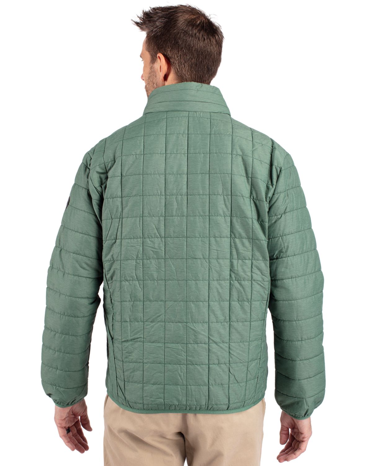 Cutter & Buck Rainier Recycled Insulated Puffer Mens Full Zip Jacket