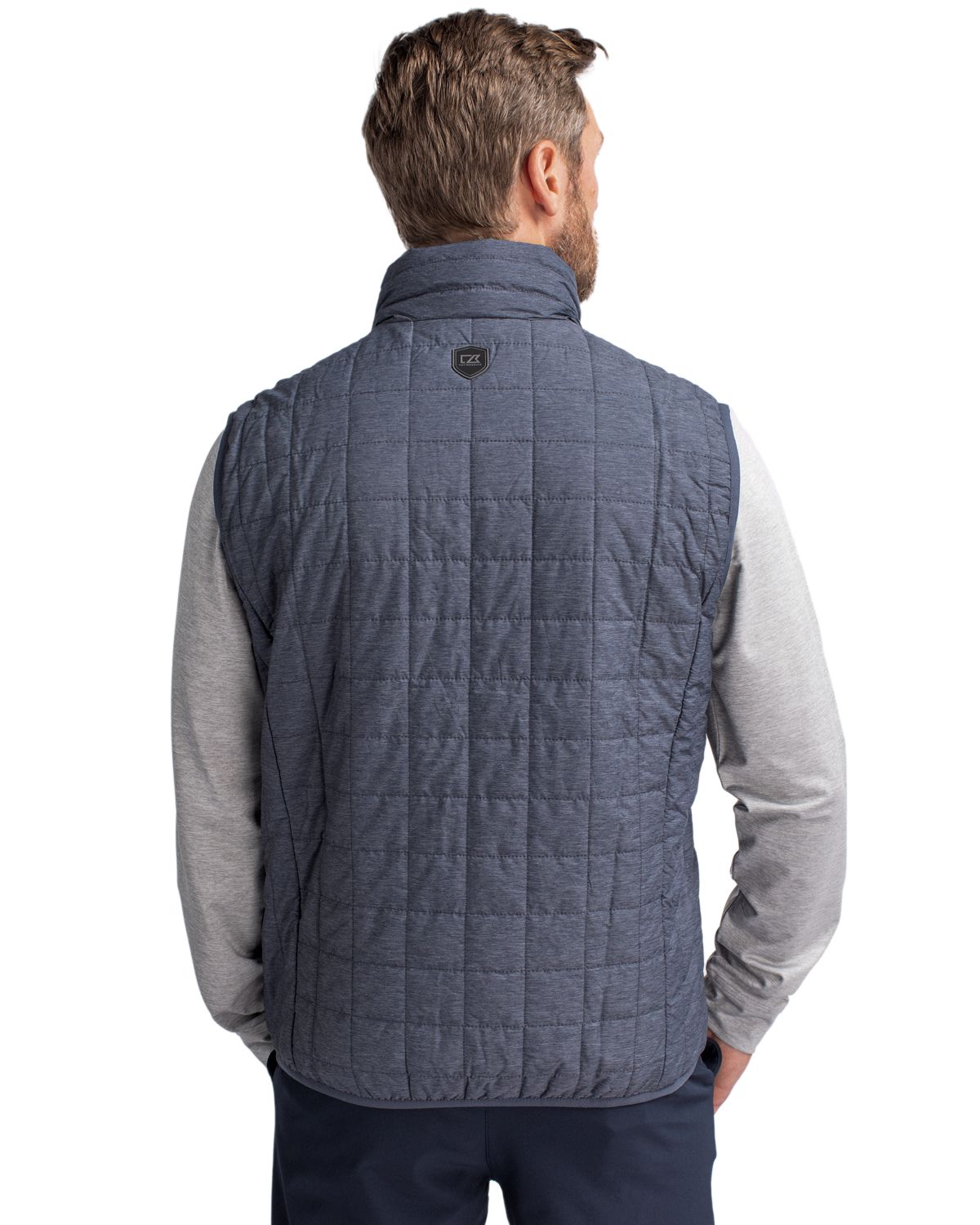 Cutter & Buck Rainier Recycled Insulated Puffer Mens Full Zip Vest