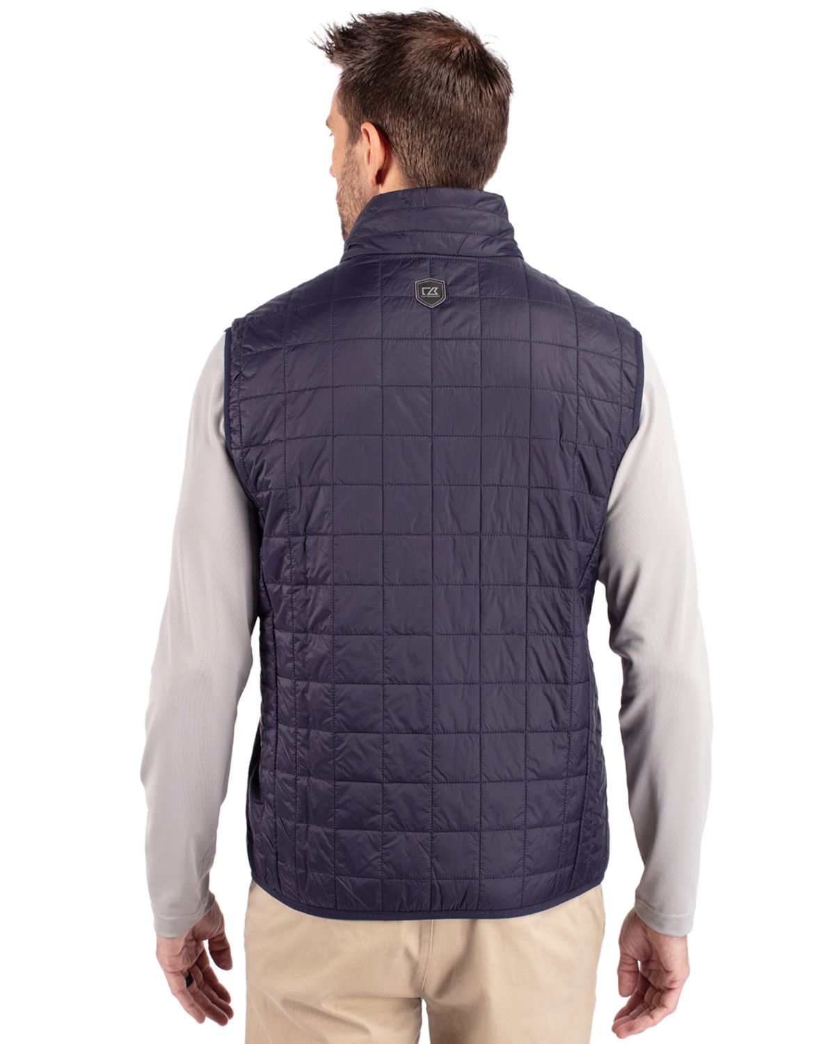Cutter & Buck Rainier Recycled Insulated Puffer Mens Full Zip Vest